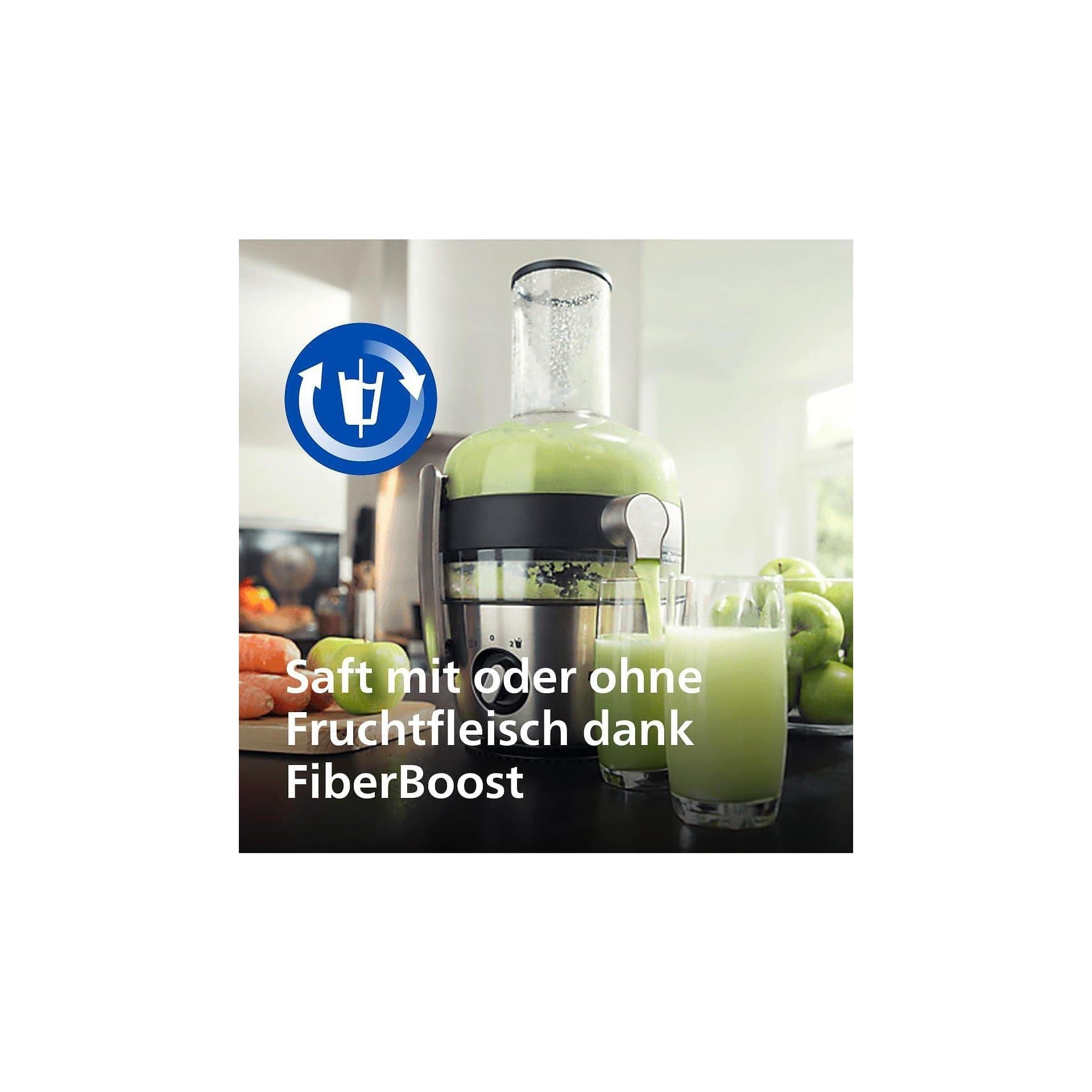 Сокоизстисквачка – Philips HR1921/20 3000 Series, 1100W, XXL отвор 80mm, FibreBoost, QuickClean, 2.1L капацитет 7