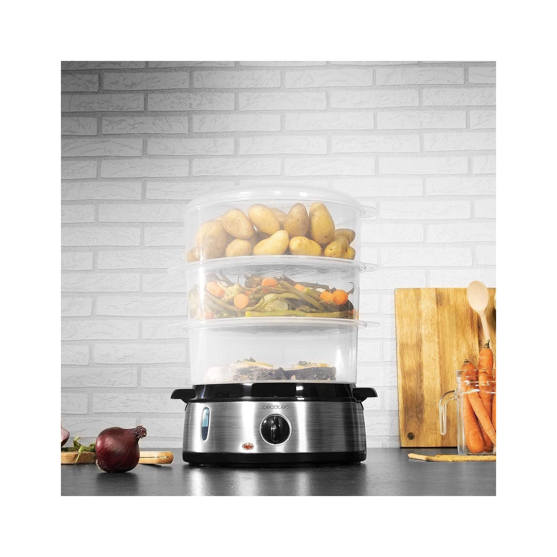 Уред за готвене на пара - Cecotec Vapovita 3000 Inox 800 W 9 L 5