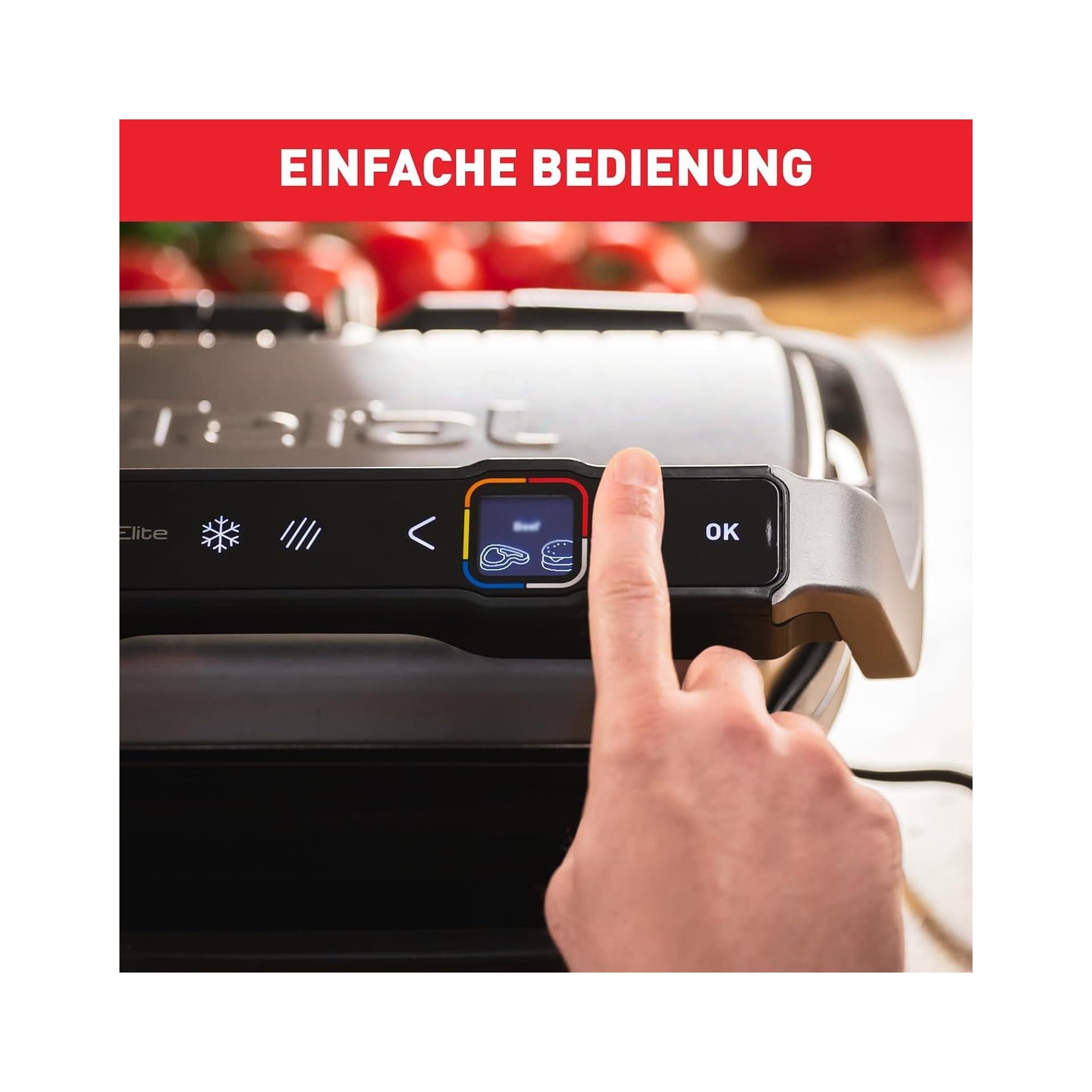 Електрически контактен грил - Tefal GC750D16 OptiGrill Elite 2000 W автоматични програми 3