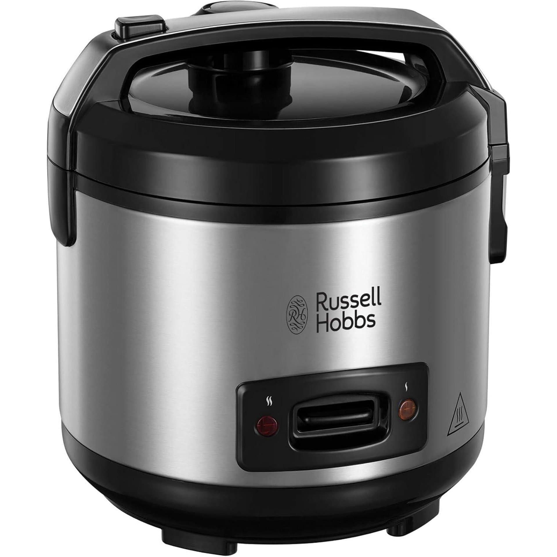 Оризоварка – Russell Hobbs 27080-56, 1.2 L, функция за поддържане на топлина, пара, незалепващо покритие, мерителна чаша и лъжица