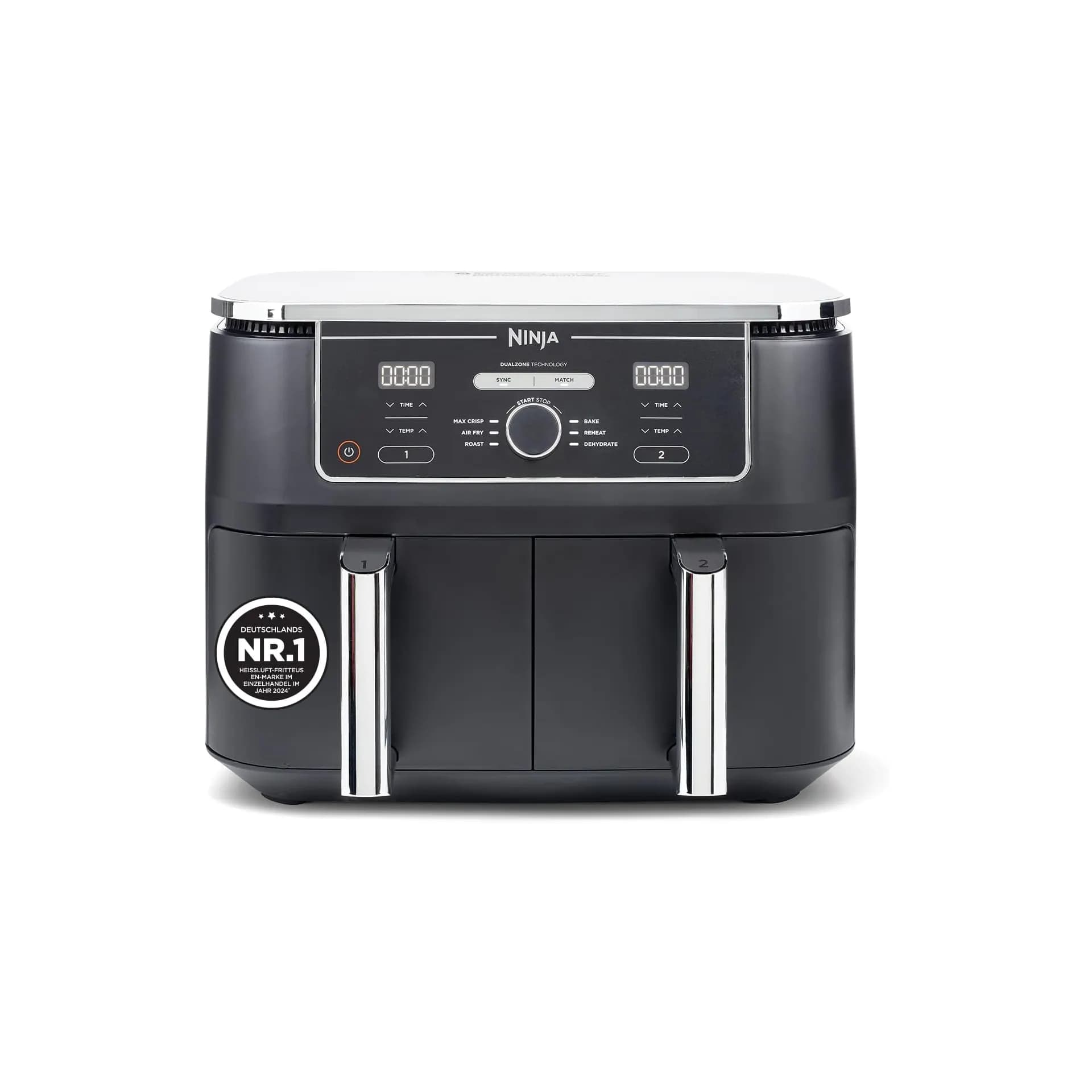 Фритюрник с горещ въздух - Ninja AF400EU 2470 W 9.5 L два коша 6 функции
