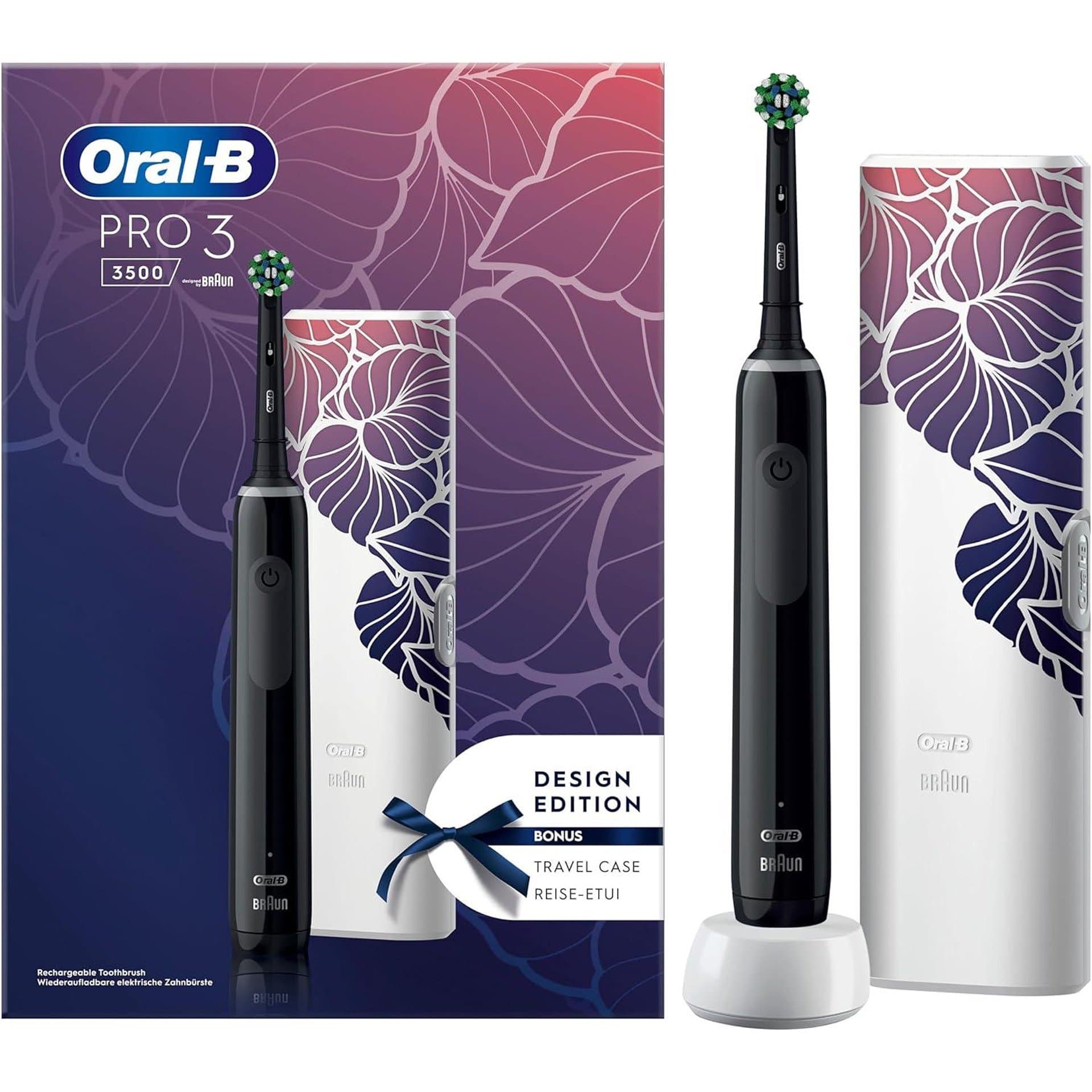 Електрическа четка за зъби - Oral B Pro 3 3500 черна