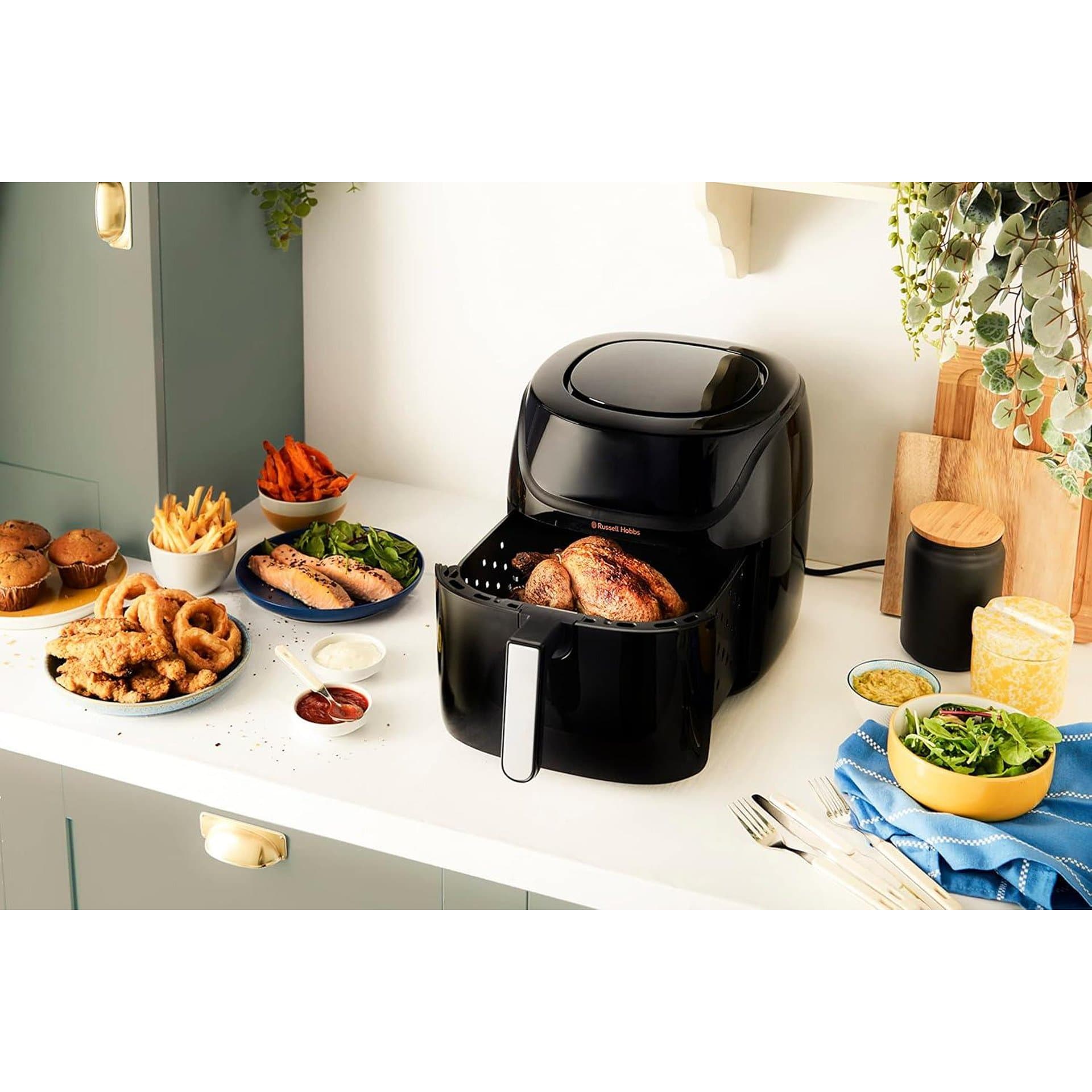 Фритюрник с горещ въздух – Russell Hobbs SatisFry XXL 8 L Rapid AirFryer 27170-56 1800 W 10 програми 220 °C 4
