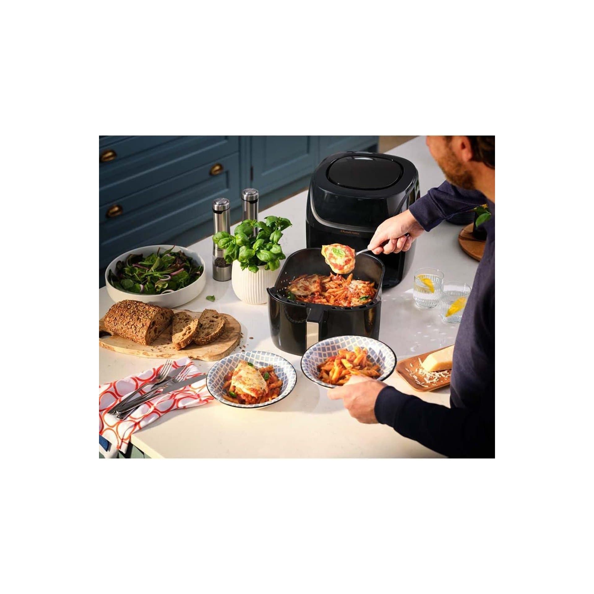 Фритюрник с горещ въздух – Russell Hobbs SatisFry XXL 8 L Rapid AirFryer 27170-56 1800 W 10 програми 220 °C 6