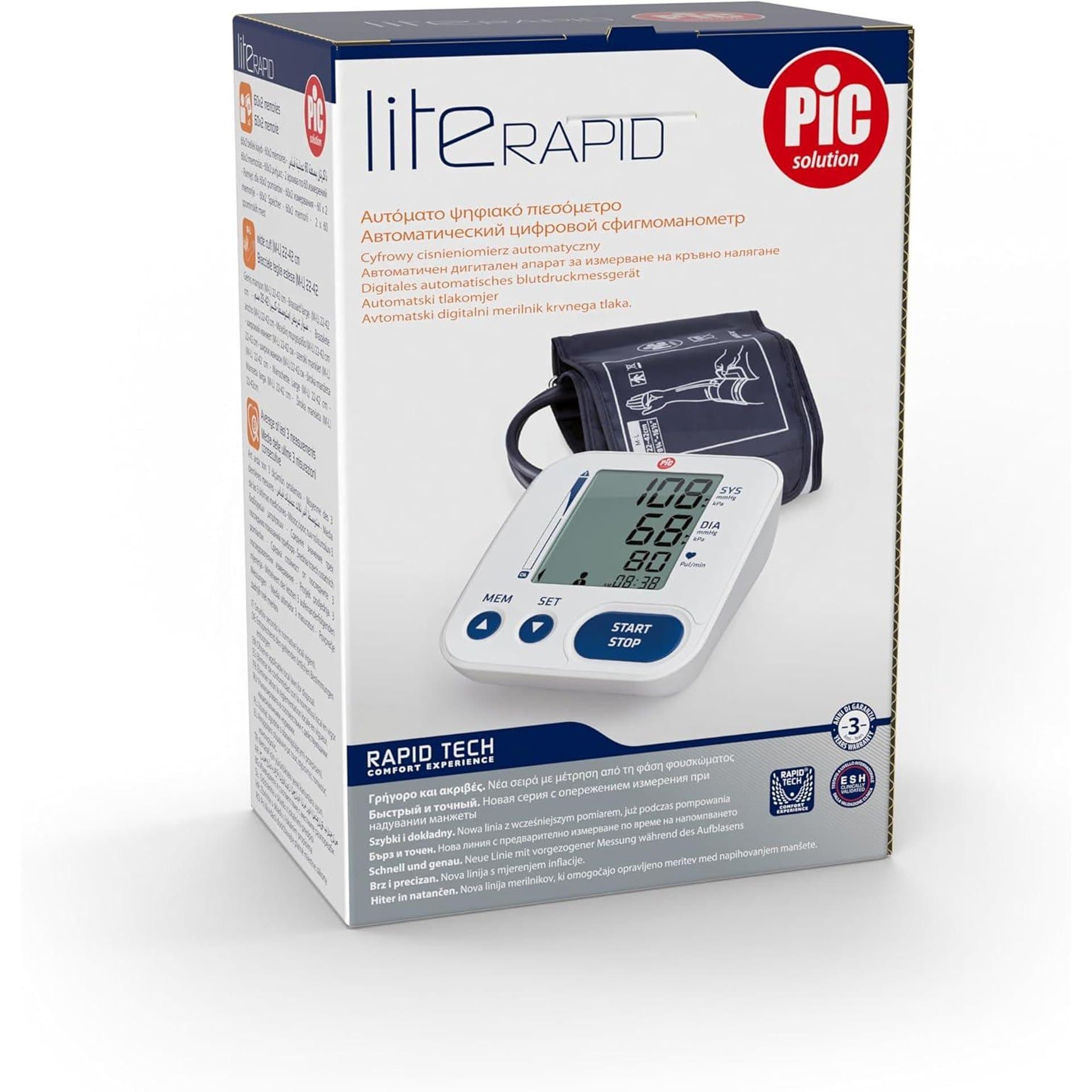 Апарат за кръвно налягане - Pic Solution Literapid автоматичен 3