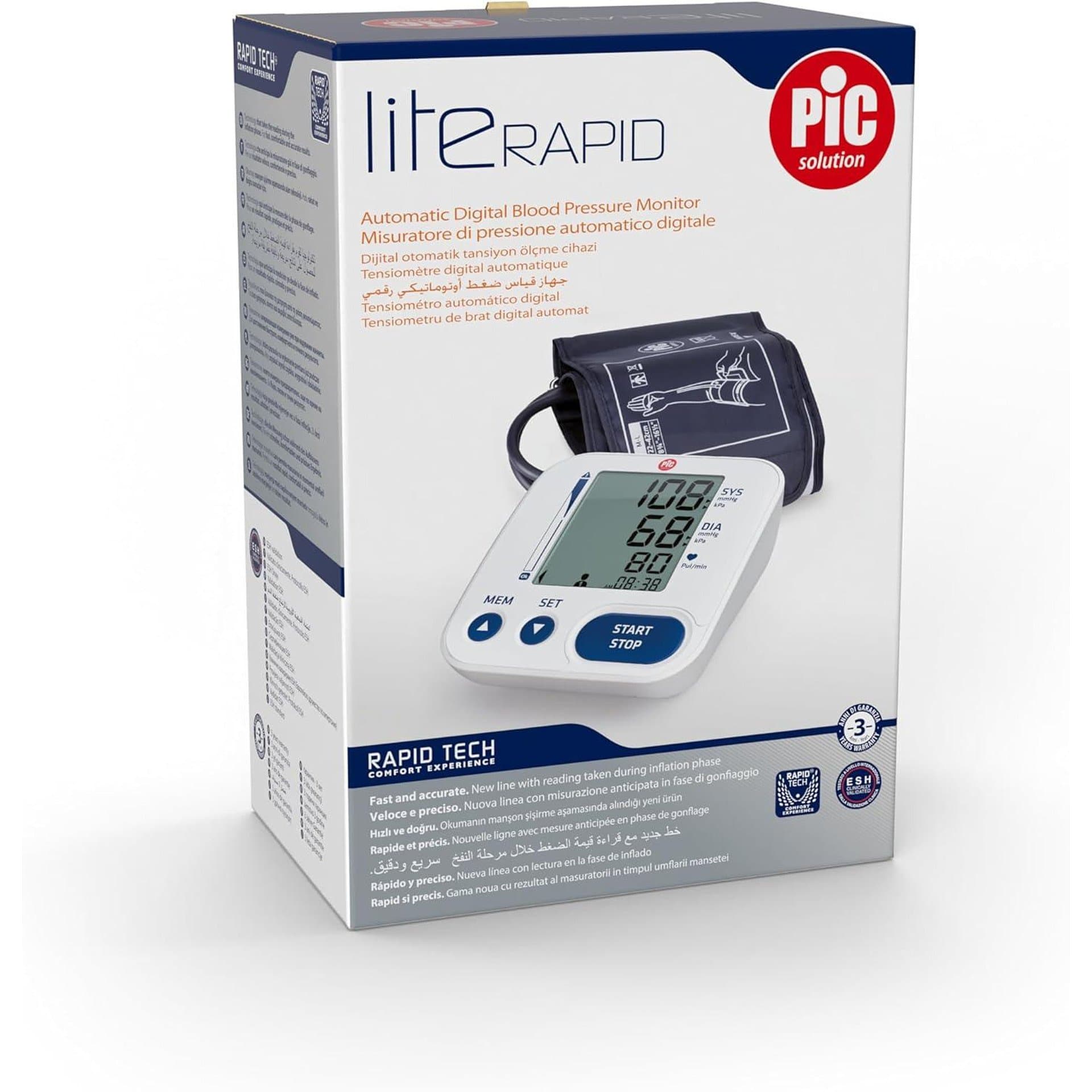 Апарат за кръвно налягане - Pic Solution Literapid автоматичен 7
