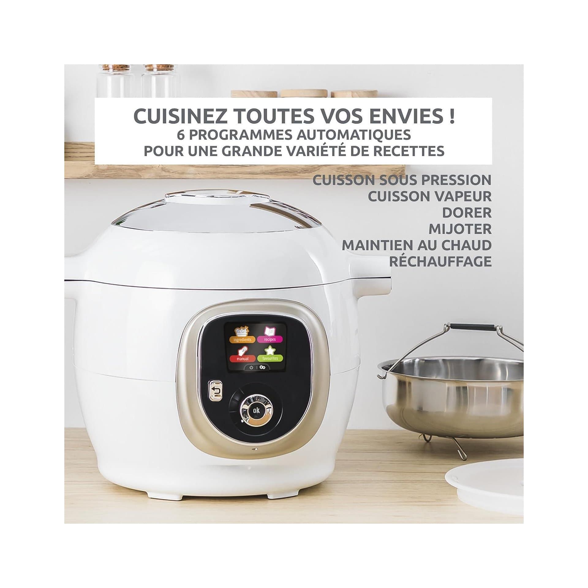 Мултикукър - Moulinex Cookeo CE85CA10, 6 L, 1600 W, 150 рецепти 3