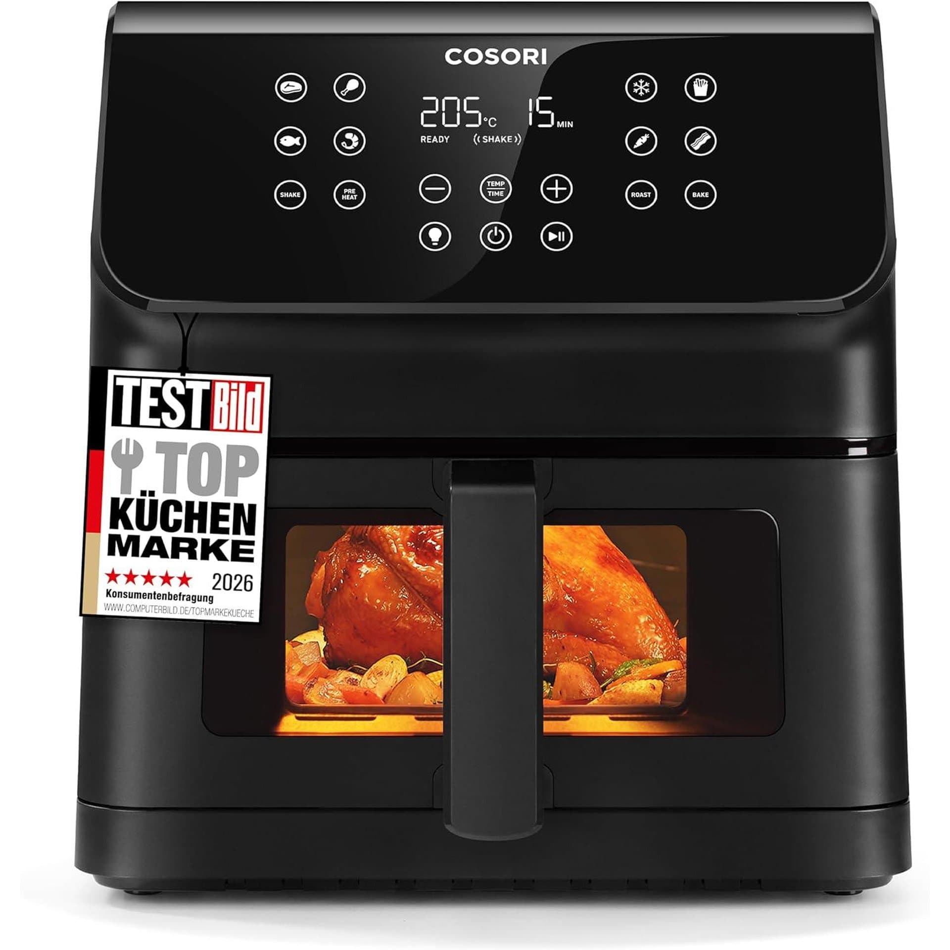 Фритюрник с горещ въздух - COSORI CAF-P652-KEU 6.2 L 1700 W 12 режима прозорец 2