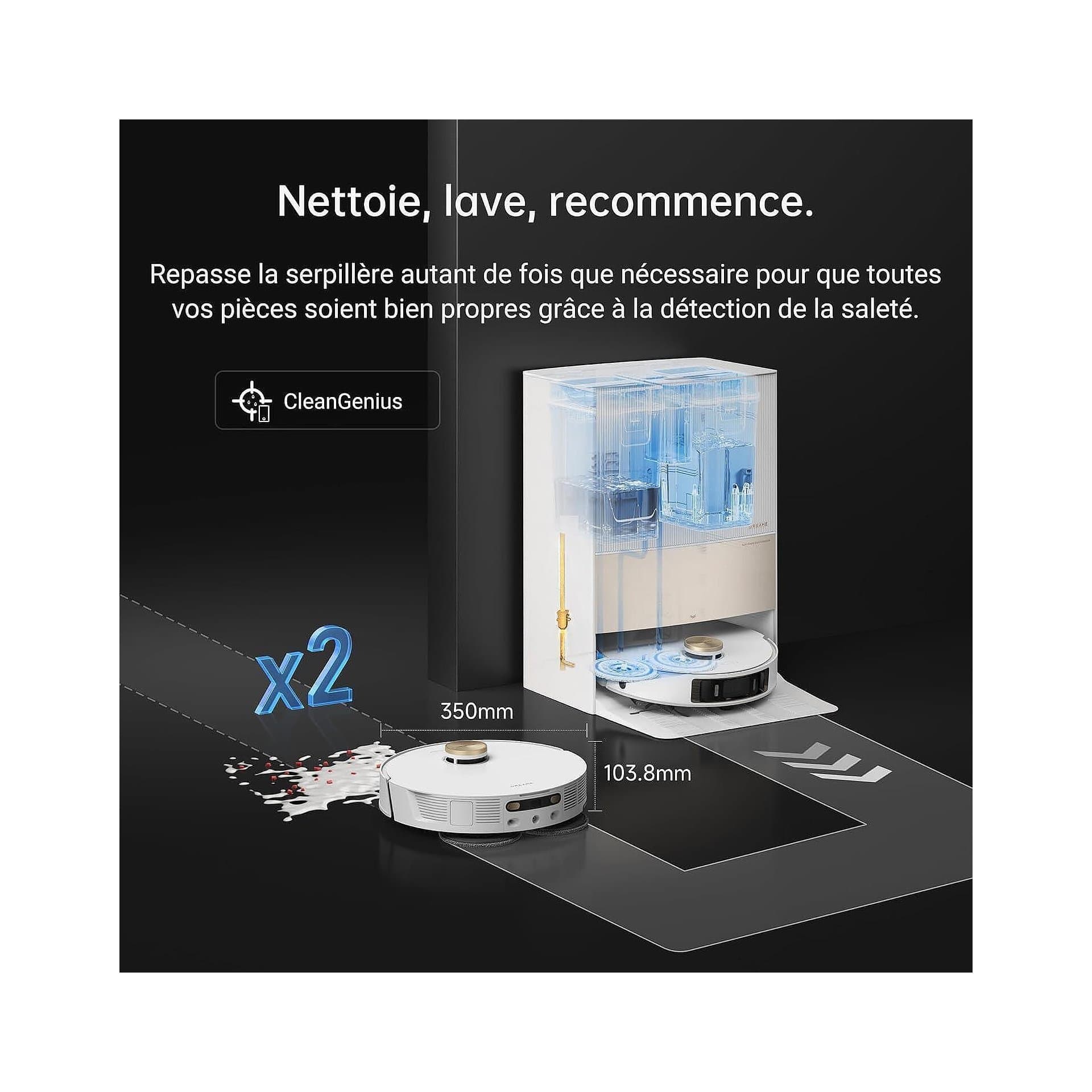 Робот прахосмукачка и моп – Dreame L20 Ultra, 7000 Pa, автоматична станция, AI навигация 8