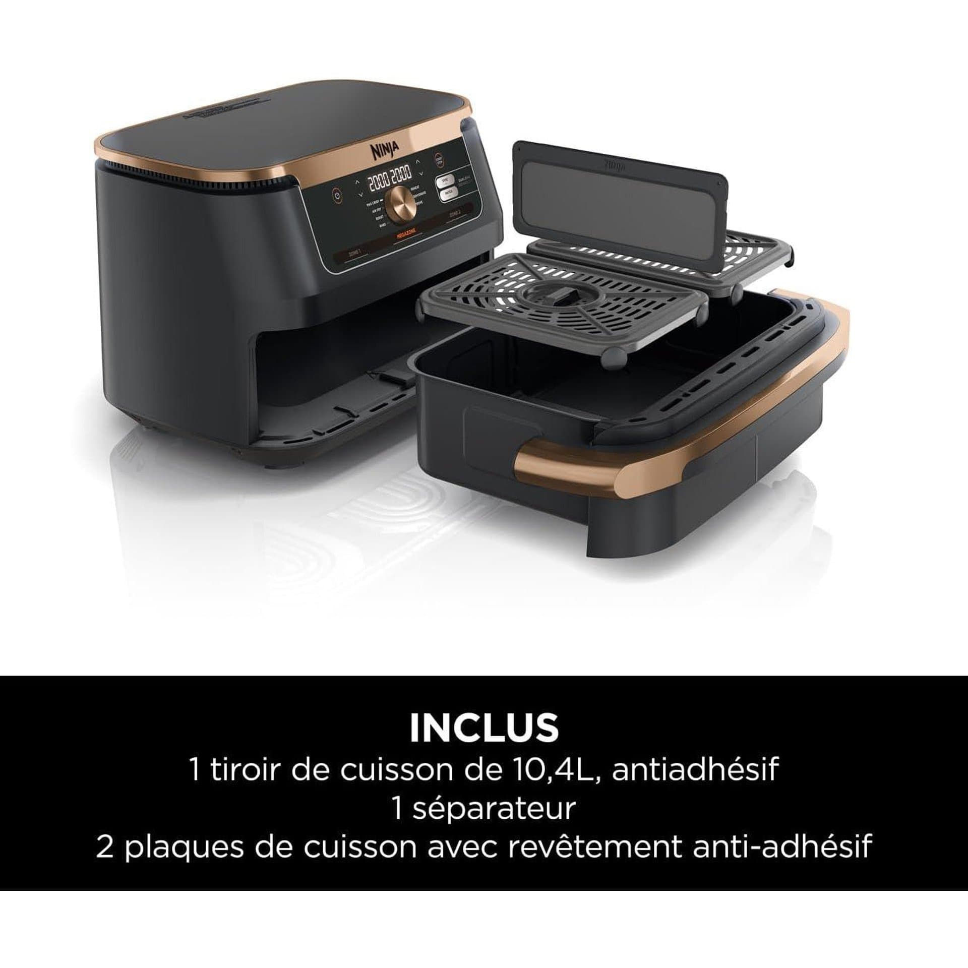 Фритюрник с горещ въздух - Ninja Foodi FlexDrawer Dual Zone AF500EUCP 10,4 L 7-в-1 2