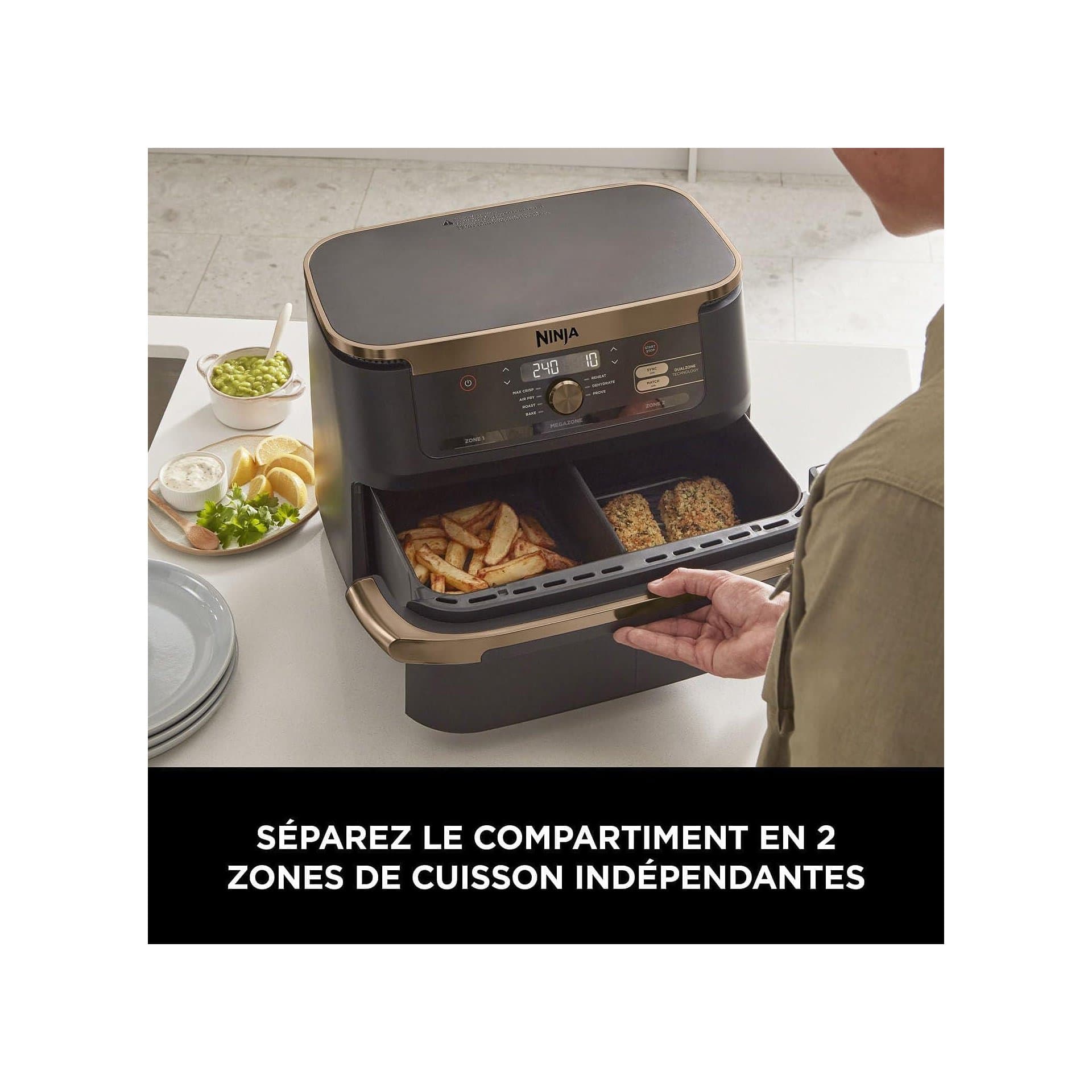 Фритюрник с горещ въздух - Ninja Foodi FlexDrawer Dual Zone AF500EUCP 10,4 L 7-в-1 3