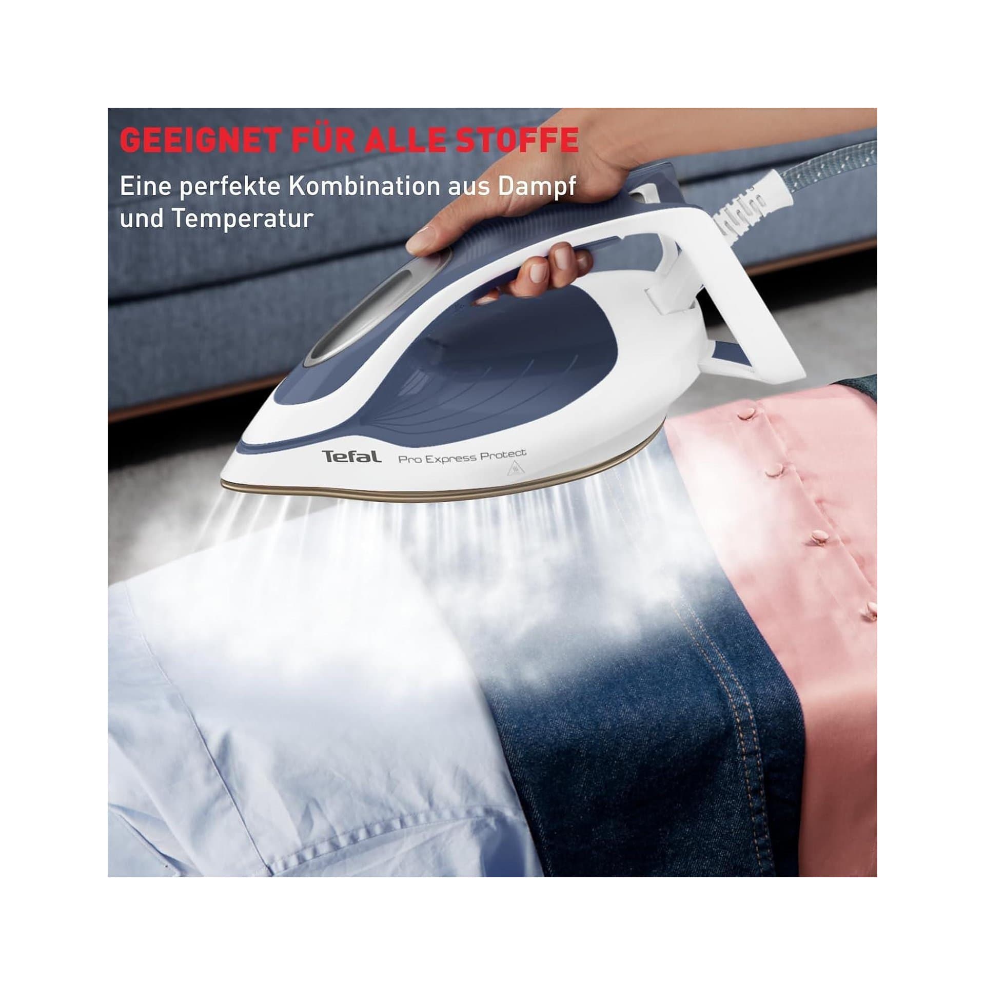 Ютия с парогенератор – Tefal Pro Express Protect GV9225 7.6 bar 140 g/мин 550 g/мин силен поток пара антиваровиков колектор вертикална пара 2