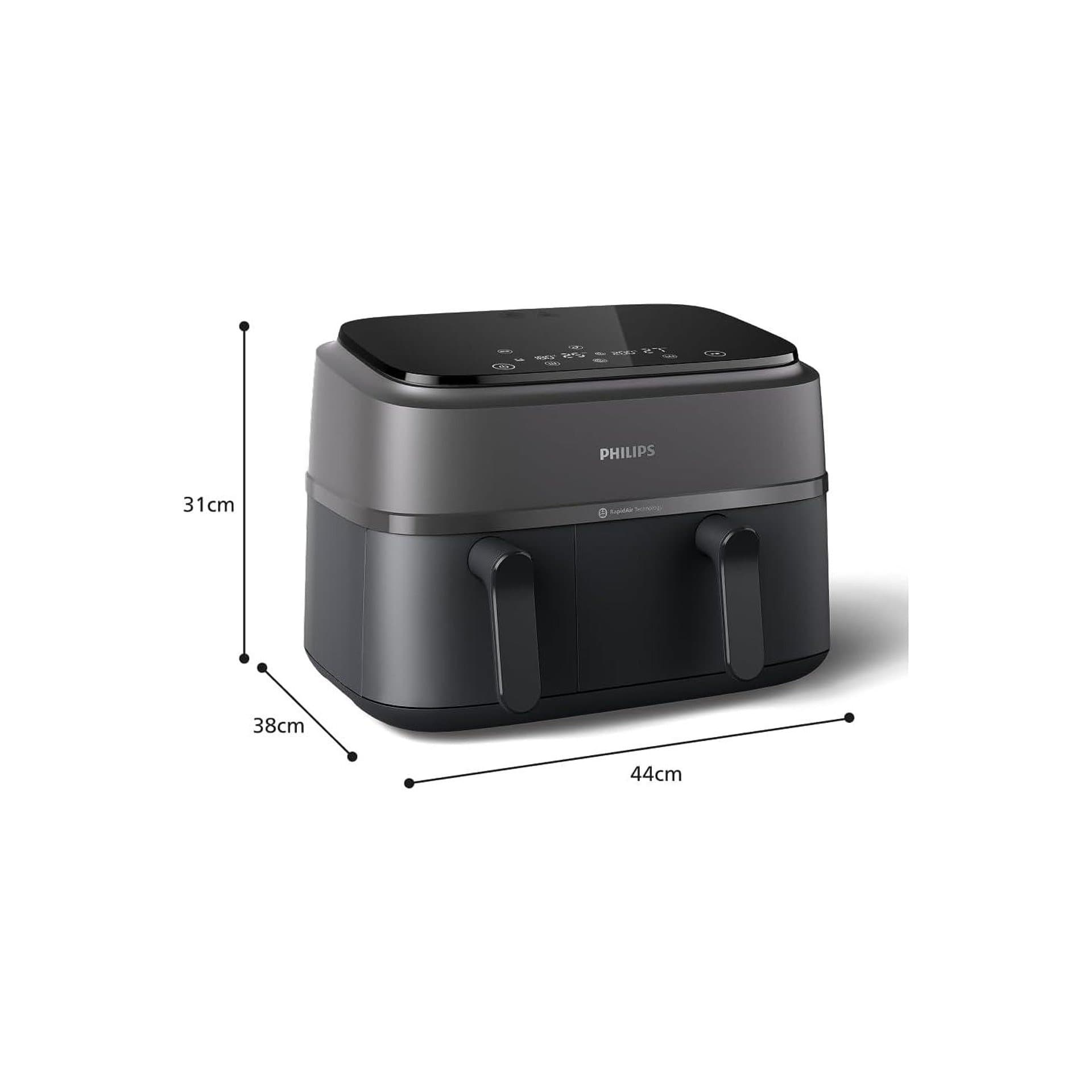 Фритюрник с горещ въздух - Philips NA350/03 9 L два коша RapidAir технология 7