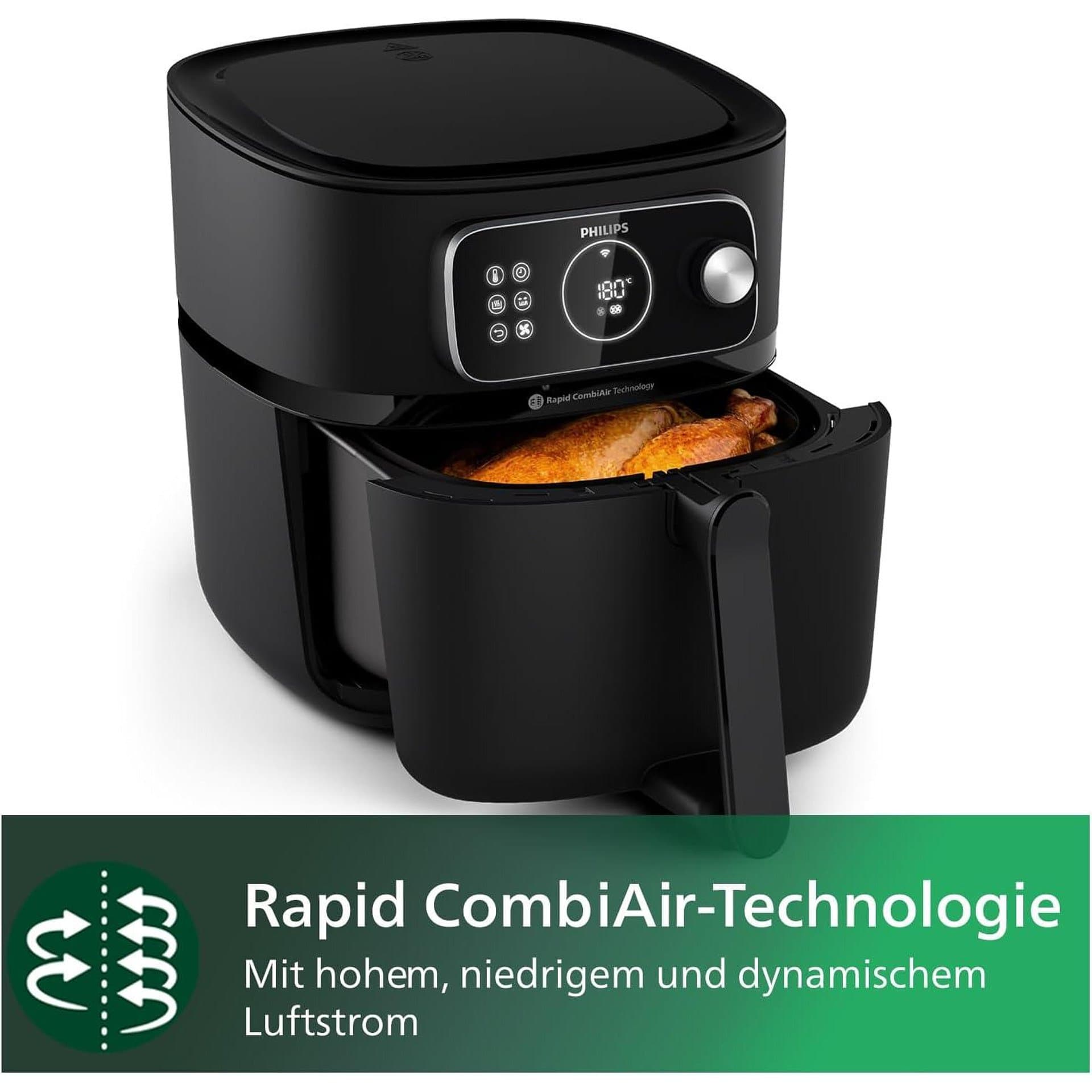 Фритюрник с горещ въздух - Philips HD9876 90 Series 7000 8.3 L 2000 W 2