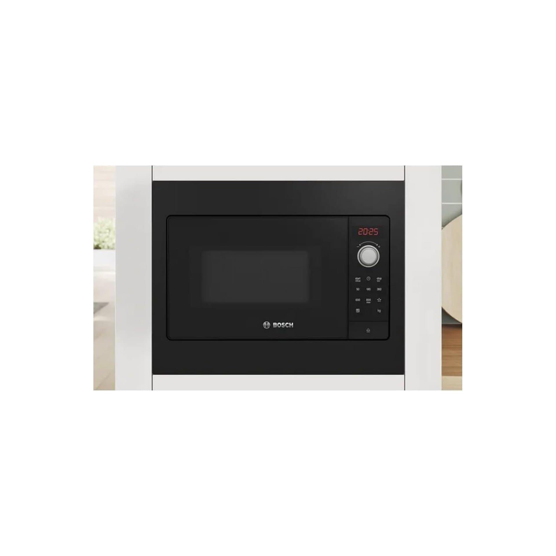 Микровълнова фурна за вграждане - Bosch BFL523MB3F Serie 2 20 L Черен 4