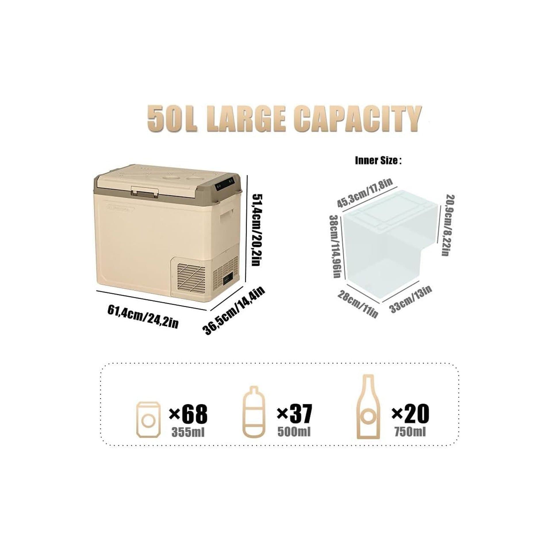 Преносима хладилна кутия с компресор - Alpicool GE50 50 L -20 до 20 C 12 24 V 3