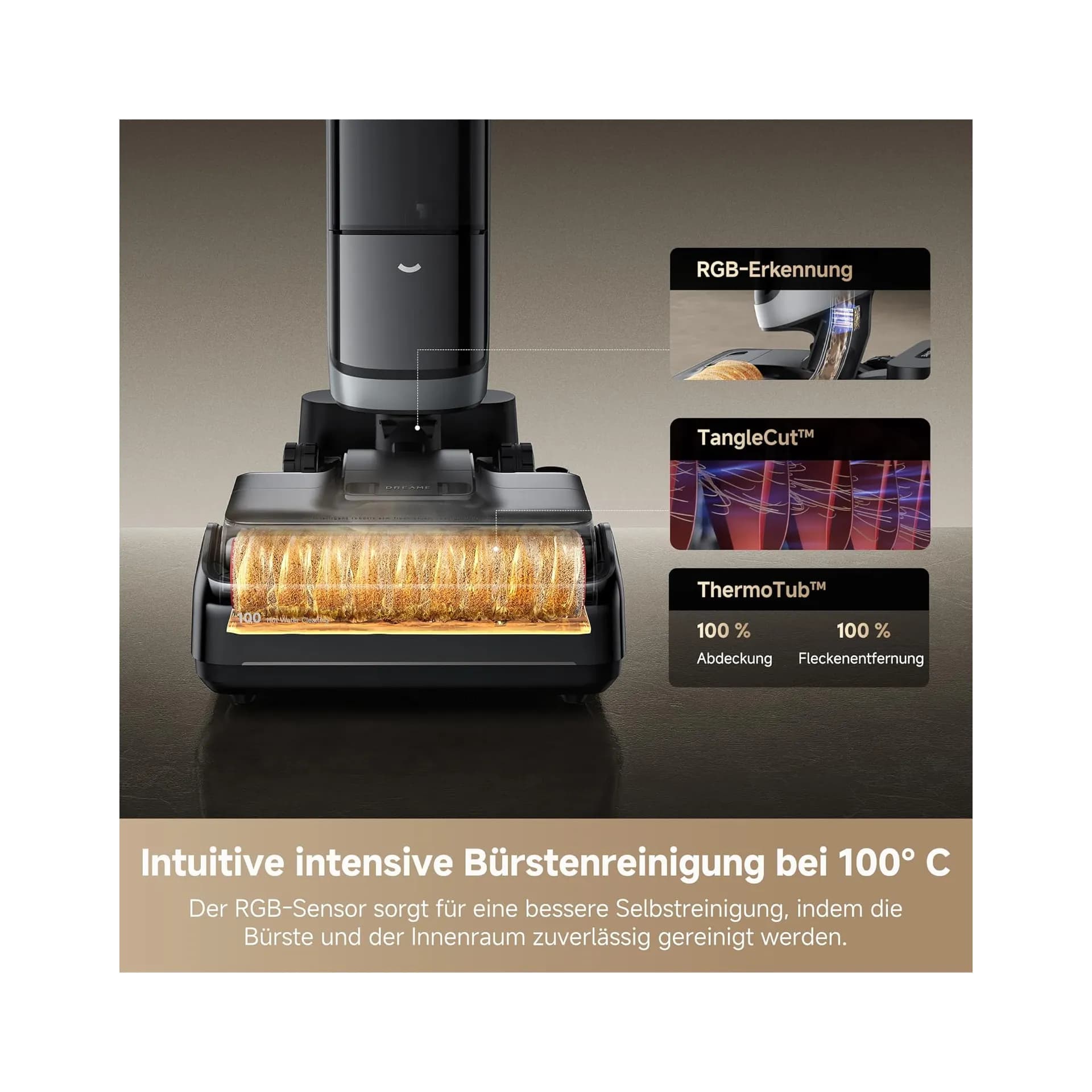 Прахосмукачка за сухо и мокро почистване - Dreame H15 Pro Heat 22000 Pa автоматично почистване 4