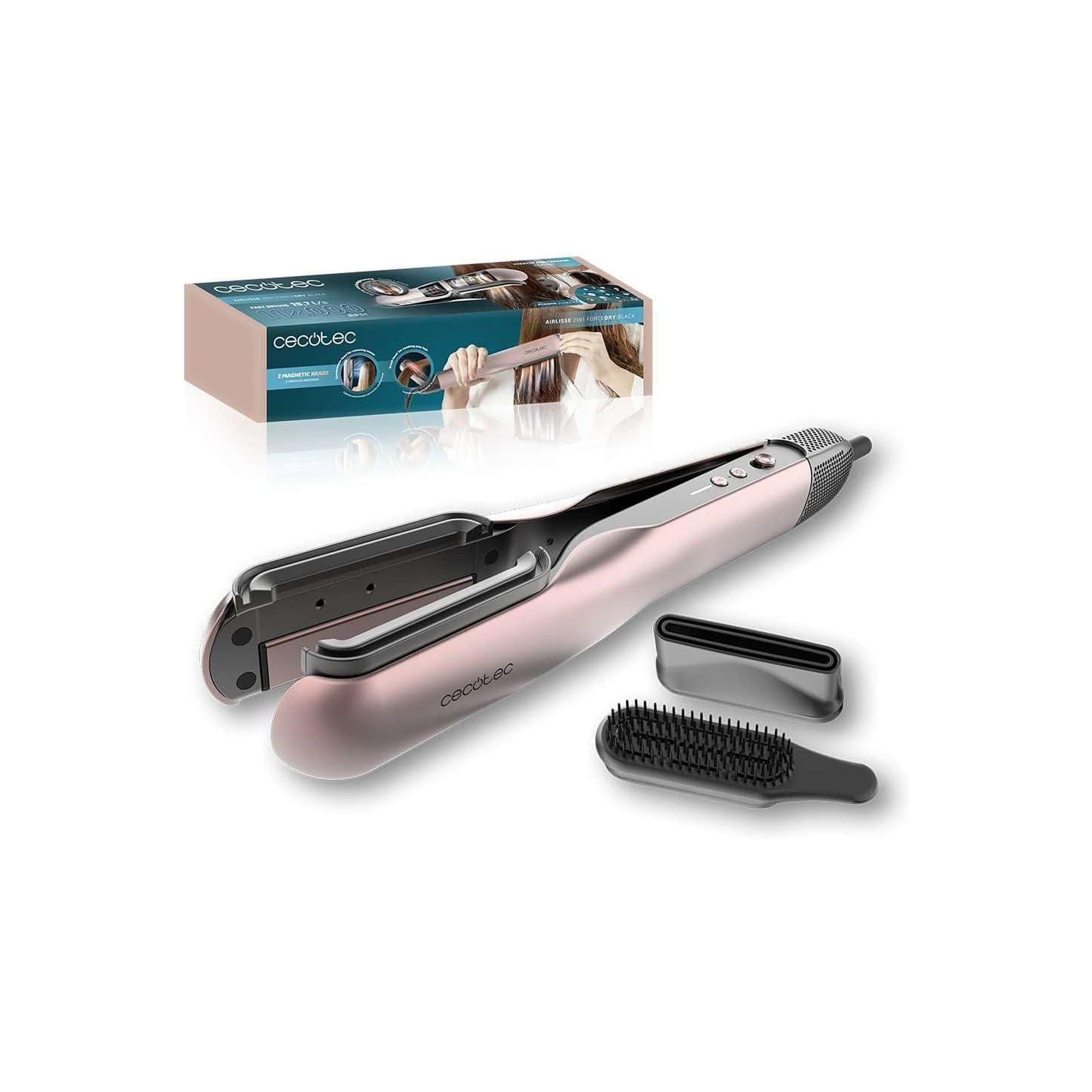 Преса за коса със сушене - Cecotec AirLisse 2in1 ForceDry 1000 W 10