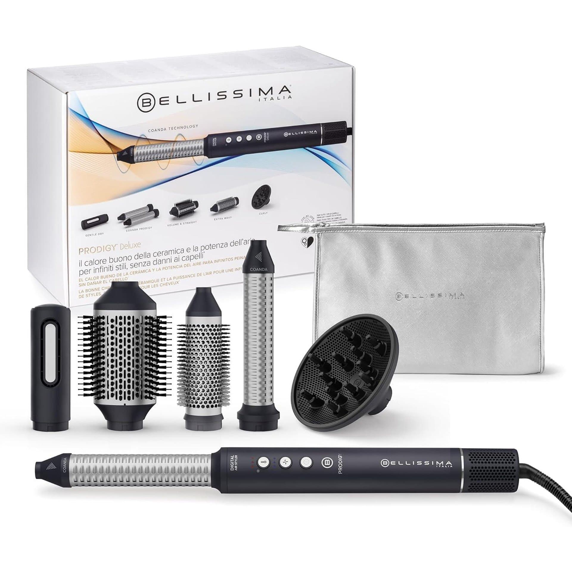 Четка за коса с горещ въздух - Bellissima Imetec Prodigy Deluxe 6 в 1 йонна технология