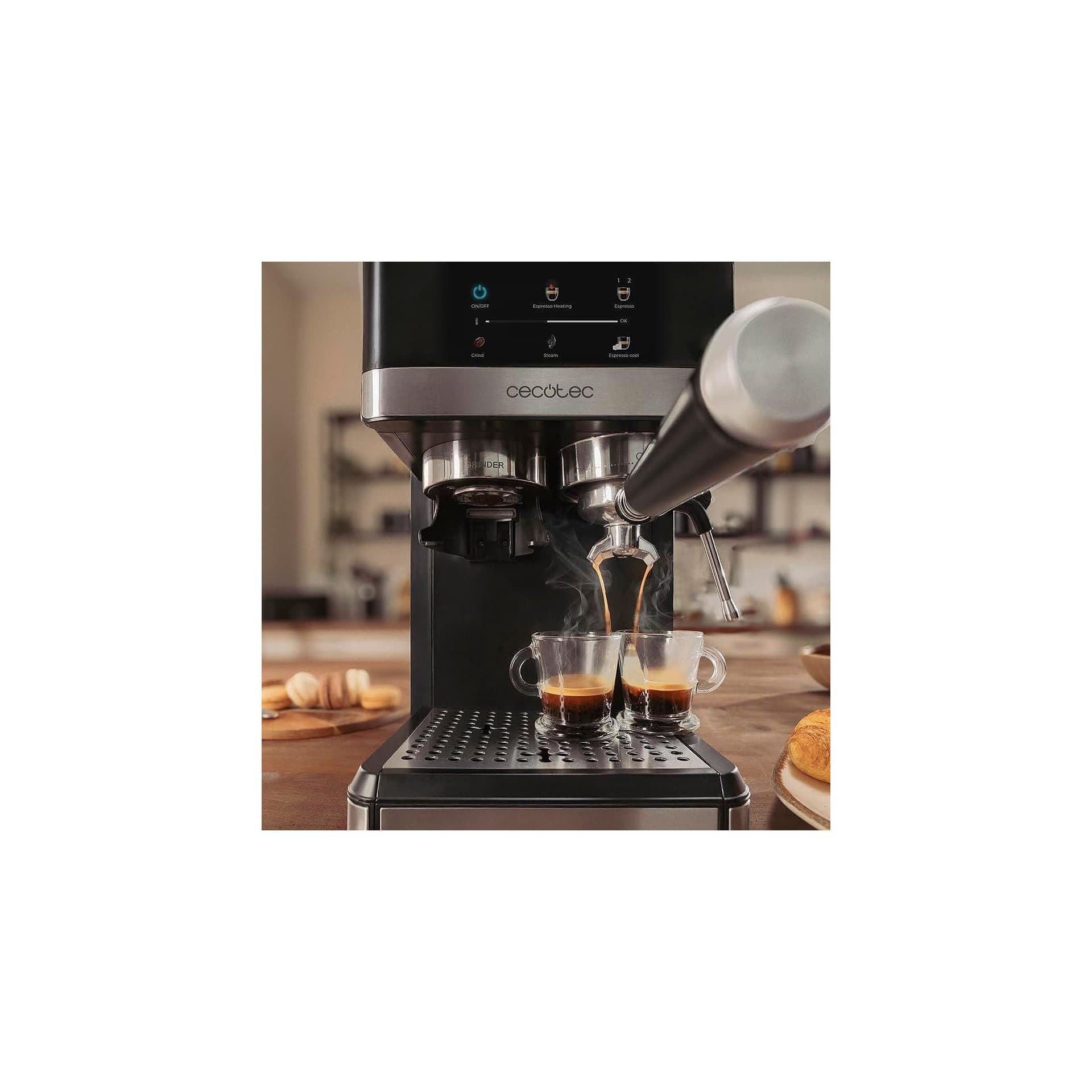 Кафемашина за еспресо - Cecotec Power Espresso 20 Grind 1350 W 20 bar мелачка 1.7 L 7