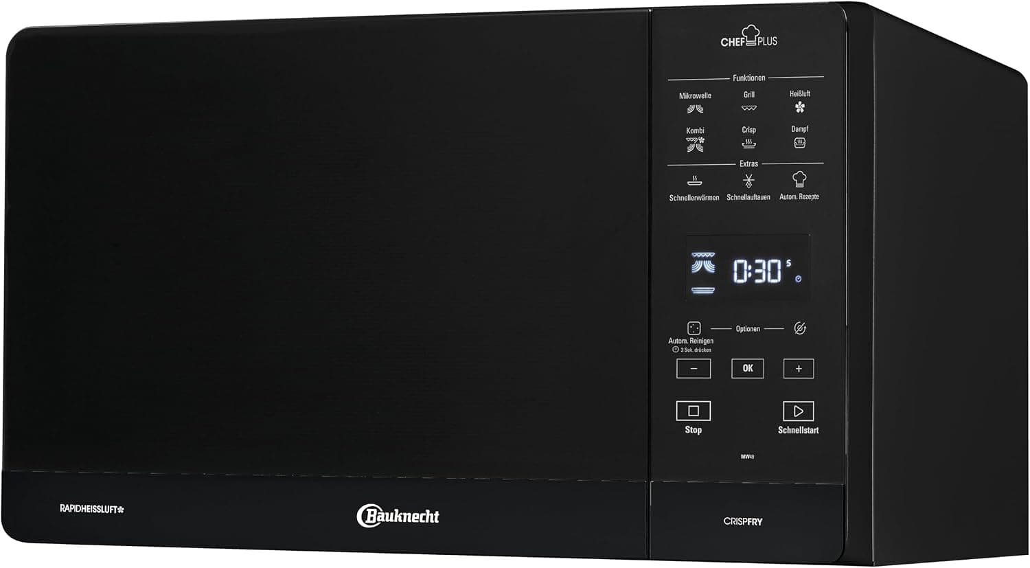 Микровълнова фурна - Bauknecht MW 49 BL 800 W грил 900 W горещ въздух